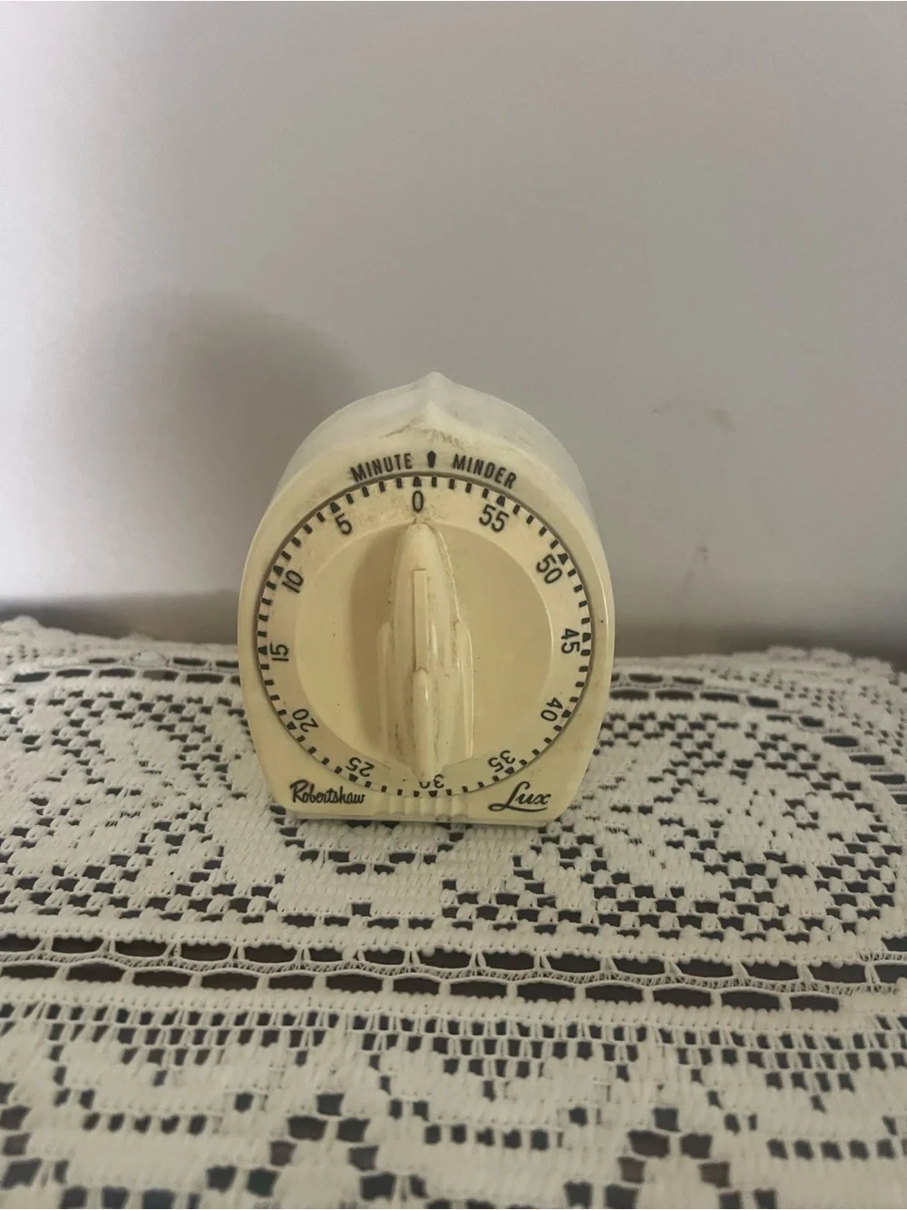 Vintage Lux Robertshaw Kitchen Timer: 1960s Atomic Rocket Knob working